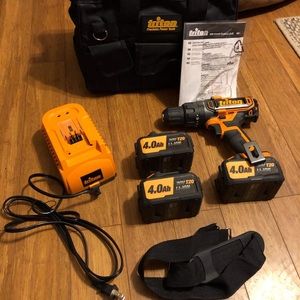 Triton Drill with 3  Batteries Never been used
